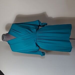 Aritzia Teal Mini Dress